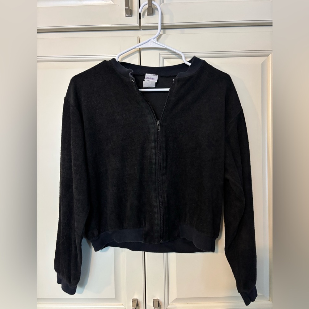 Vintage Fredericks of Hollywood Zip up in Black size small ($50)
